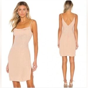 NWT~ Ivy Embellished Midi Dress in NudeX by NBD/Revolve